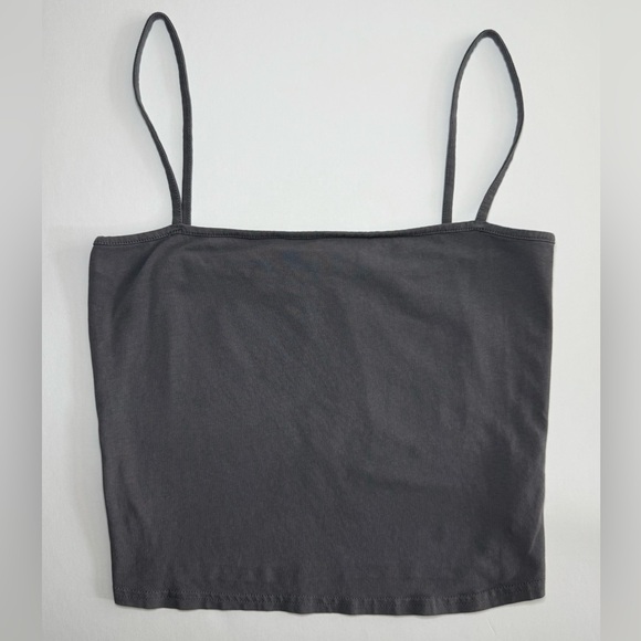 H&M Tops - H&M Cropped Camisole Top Gray Basic Size M